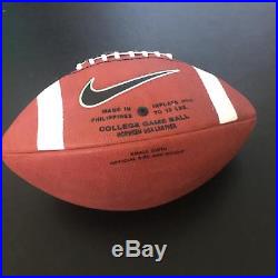 Jim Brown Signed Autographed Official Nike Syracuse Football With Steiner COA