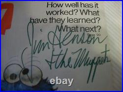 Jim Henson autographed TV guide cover with COA