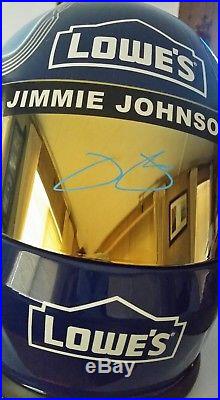 Jimmie Johnson Full Size replica NASCAR Racing Helmet Autographed With COA