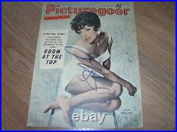 Joan Collins Signed Picturegoer Magazine Cover Cover With Coa