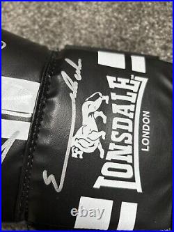 Joe Calzagie Chris Eubank Nigel Benn Steve Collins Signed Boxing Glove with COA