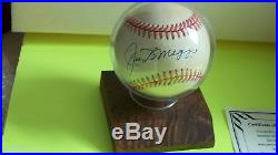 Joe DiMaggio Autographed Baseball with Holder & COA