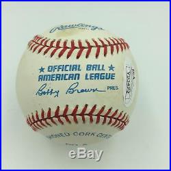 Joe Dimaggio Signed Autographed American League Baseball With JSA COA
