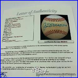 Joe Dimaggio Signed Autographed Official American League Baseball With JSA COA