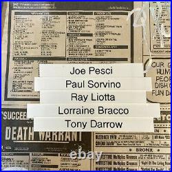 Joe Pesci Cast Signed Autographed Original Goodfellas Display With JSA COA