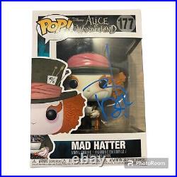 Johnny Dep Signed Mad Hatter Funko Pop With Photo Proof And Coa