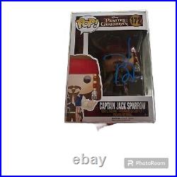 Johnny Depp Signed Jack Sparrow Funko Pop With Coa And Proof