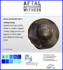 Johnny Depp Signed Pirates Hat With Photo Proof And Coa