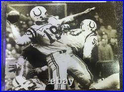 Johnny Unitas Colts Autographed 8x10 signed by Hall of Fame Quarterback with COA