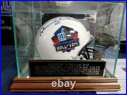 Johnny Unitas Hall of Fame Helmet Autographed Signed with Beckett COA