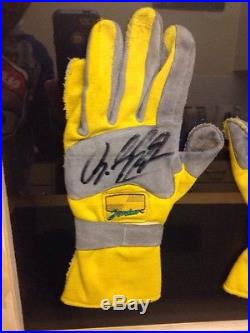 Jordan Ralph Schumacher Signed Racing Gloves With Coa rare