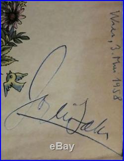 Josephine Baker Book with Autograph, CoA. Scarce