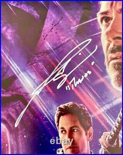 Josh Brolin Signed Poster With Thanos Quote & Beckett COA Avengers Endgame Photo