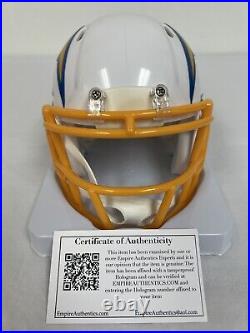 Justin Herbert Los Angeles Chargers Rare Signed Autographed Mini Helmet with COA