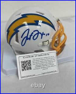 Justin Herbert Los Angeles Chargers Rare Signed Autographed Mini Helmet with COA