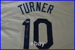 Justin Turner Autographed Los Angeles Dodgers Replica Jersey with Beckett COA