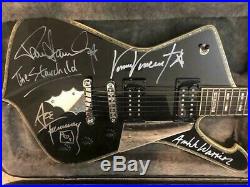 KISS Paul Stanley Autographed Guitar with Ace & Vinny signatures PICS OF ALL COA