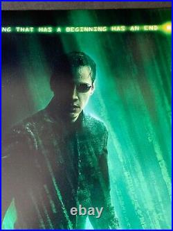 Keanu Reeves Signed Autographed Matrix Revolutions 12x18 Poster with PSA/DNA COA