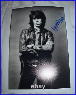 Keith Richards signed The Rolling Stones photo 11 x 14 with REAL Epperson COA