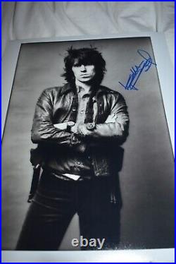Keith Richards signed The Rolling Stones photo 11 x 14 with REAL Epperson COA