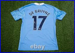 Kevin De Bruyne SIGNED Manchester CITY Shirt WITH PROOF AFTAL COA