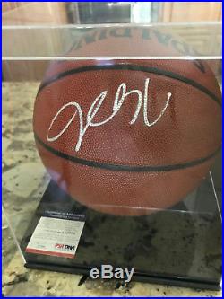 Kevin Durant Signed Autographed I/O NBA Basketball With COA With Ball Case