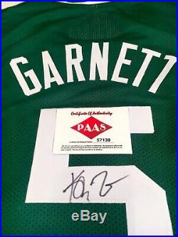 Kevin Garnett Autographed Signed Jersey with COA Boston Celtics