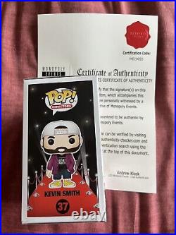 Kevin Smith Director Funko Pop! #37 Signed by Kevin Smith Authentic with COA