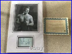 Kirk Douglas Genuine Autograph And Photo Champion With Coa