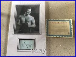 Kirk Douglas Genuine Autograph And Photo Champion With Coa