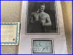 Kirk Douglas Genuine Autograph And Photo Champion With Coa