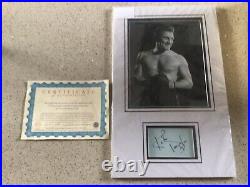 Kirk Douglas Genuine Autograph And Photo Champion With Coa