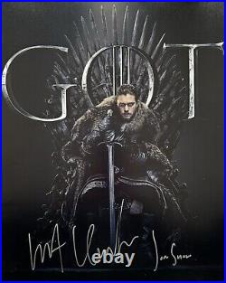 Kit Harington Signed Game Of Thrones 16x20 With COA Big Signature