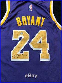 Kobe Bryant Authentic Signed Autographed #24 Jersey With Coa