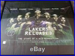 Kobe Bryant Lakers poster autographed with coa and hologram Bryant, Shaq, Malone