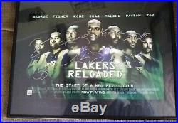 Kobe Bryant Lakers poster autographed with coa and hologram Bryant, Shaq, Malone