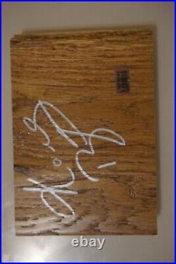 Kobe Bryant Los Angeles Lakers Autographed Plank With COA. Game Worn. Issued