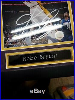 Kobe Bryant Signed 8x10 Autograph Framed With Coa
