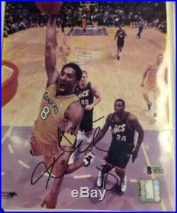 Kobe Bryant Signed 8x10 Autograph Photo with Beckett Full Letter COA 2012 & 8