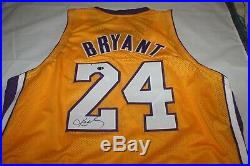 Kobe Bryant Signed Autographed Jersey Lakers Yellow with COA