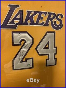 Kobe Bryant Signed Autographed Jersey Lakers Yellow with COA, And COA Photo