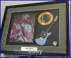 Kurt Cobain real Autograph / Signature 21 x 17 Nirvana display box with COA