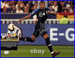 Kylian Mbappé Lottin GOAT Paris Saint-Germain Signed Autographed 8x10 with COA