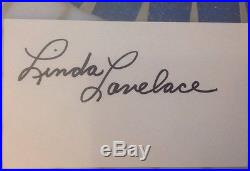 LINDA LOVELACE SIGNED CUT WITH 3 FILM CELLS VERY RARE, WithCOA SIGNED BY RON JEREMY