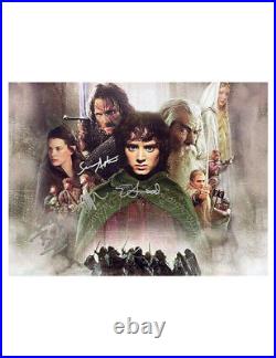 LOTR 16x12 Print Signed By Wood, Astin, Boyd & Monaghan 100% With COA
