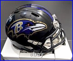 Lamar Jackson Baltimore Ravens Signed Autographed Mini Helmet with COA