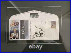 Larry bird autographed Envelope With COA. 1000% Authentic