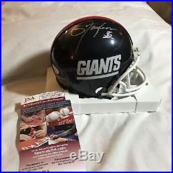 Lawrence Taylor Autographed New York Giants Mini Helmet JSA With COA