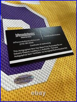 LeBron James Rare Authentic Hand Signed Autographed Lakers Jersey with COA