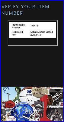 LeBron James Rare Hand Signed Autographed 10x8 Los Angeles Lakers Photo with COA